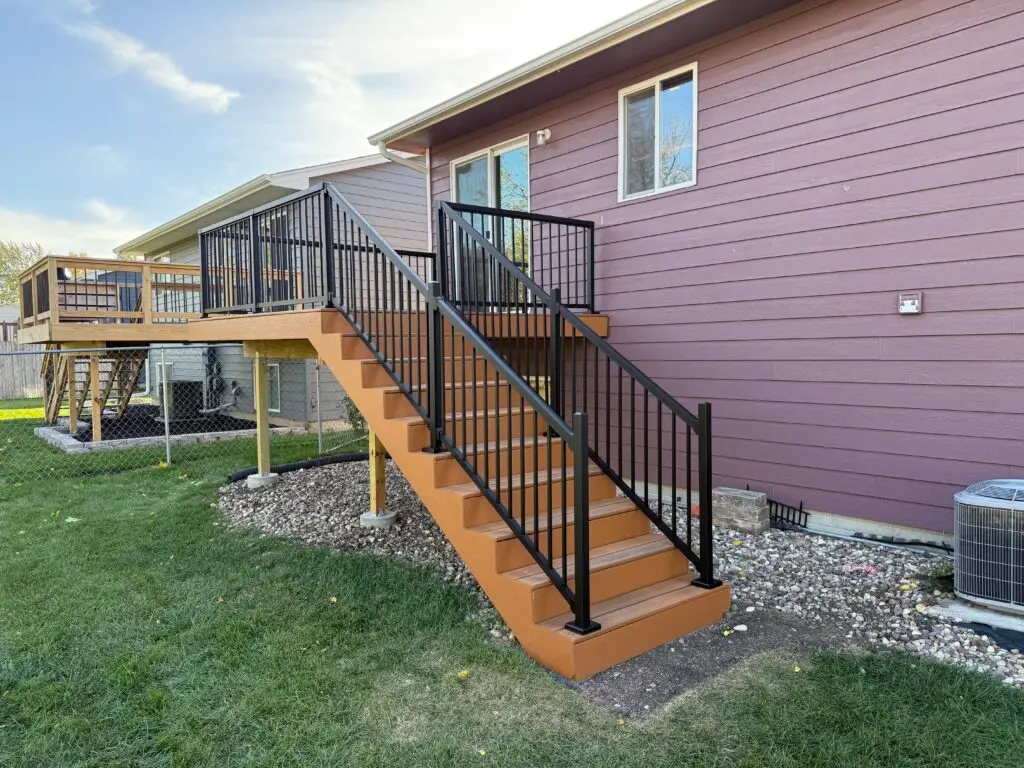 Deck Replacement with Composite Decking in Sioux Falls