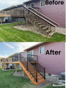 Deck Replacement with Composite Decking in Sioux Falls