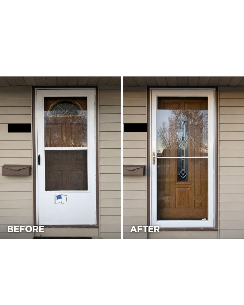 Front Door and Storm Door Replacement in Sioux Falls