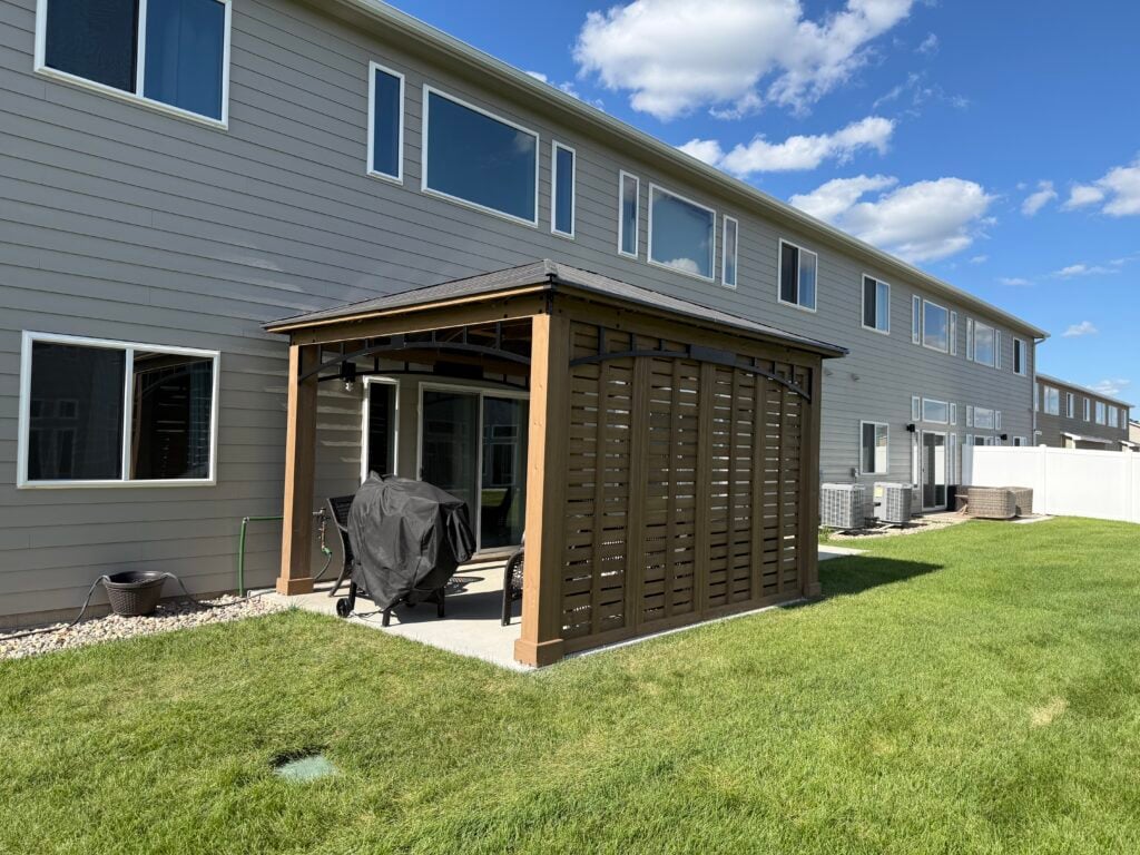 Gazebo Installation with Privacy Panels in Sioux Falls — gazebo assembly