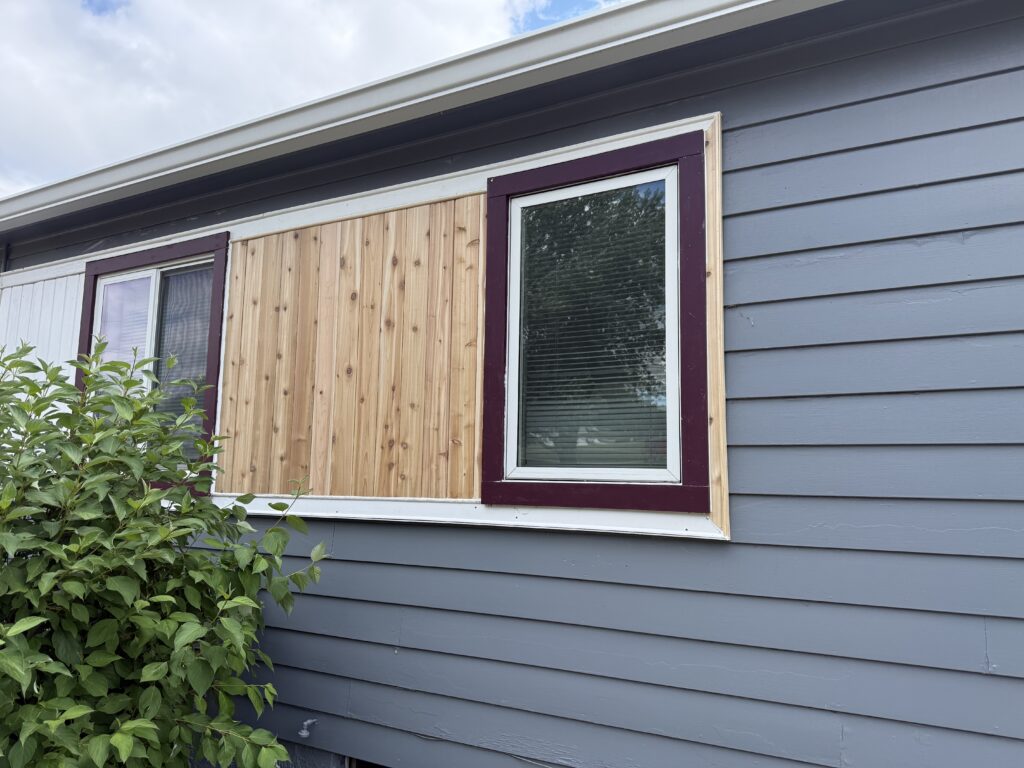 Cedar Siding Replacement and Painting in Sioux Falls — exterior home repair